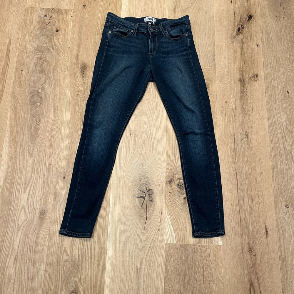Paige Skinny Regular Fit Blue Jeans Size 28